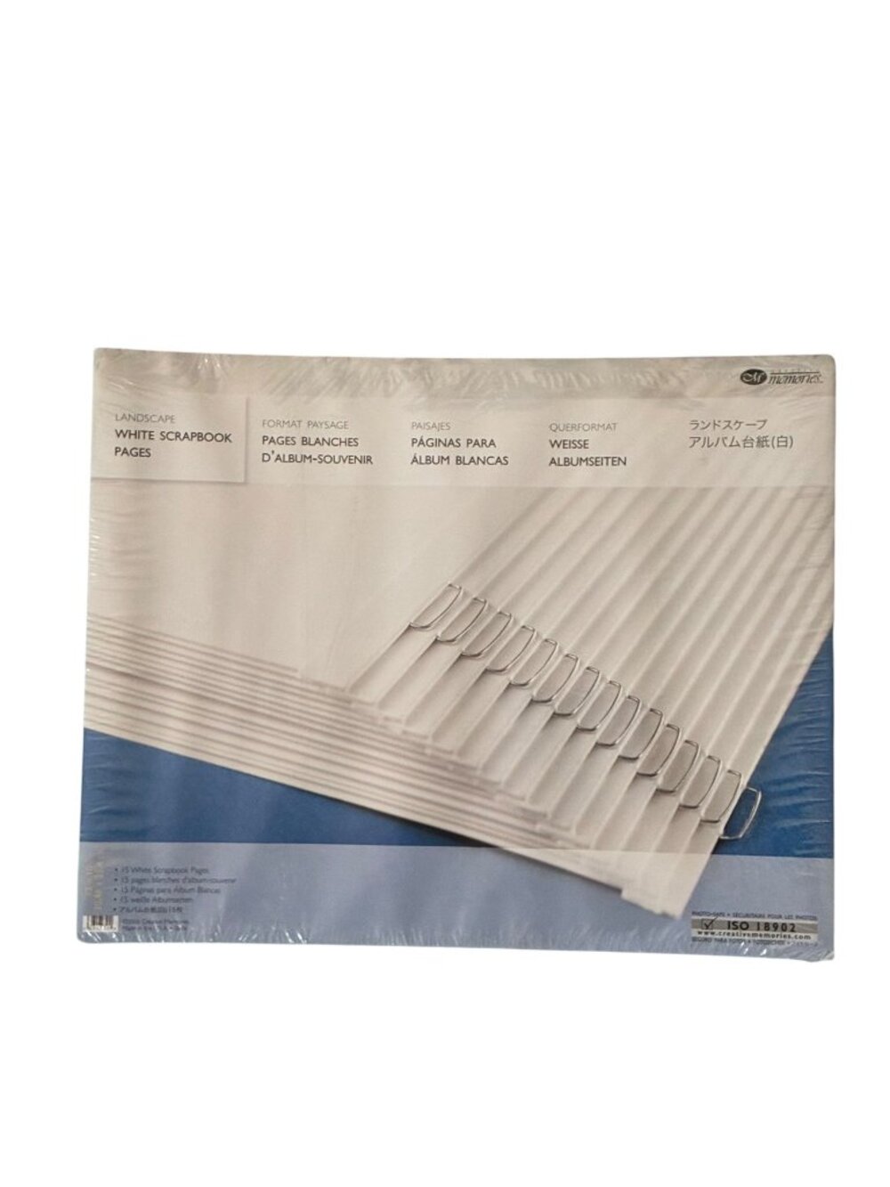 Creative Memories Landscape 12x10 White Scrapbook Pages 15 Sheets ‎  NOS